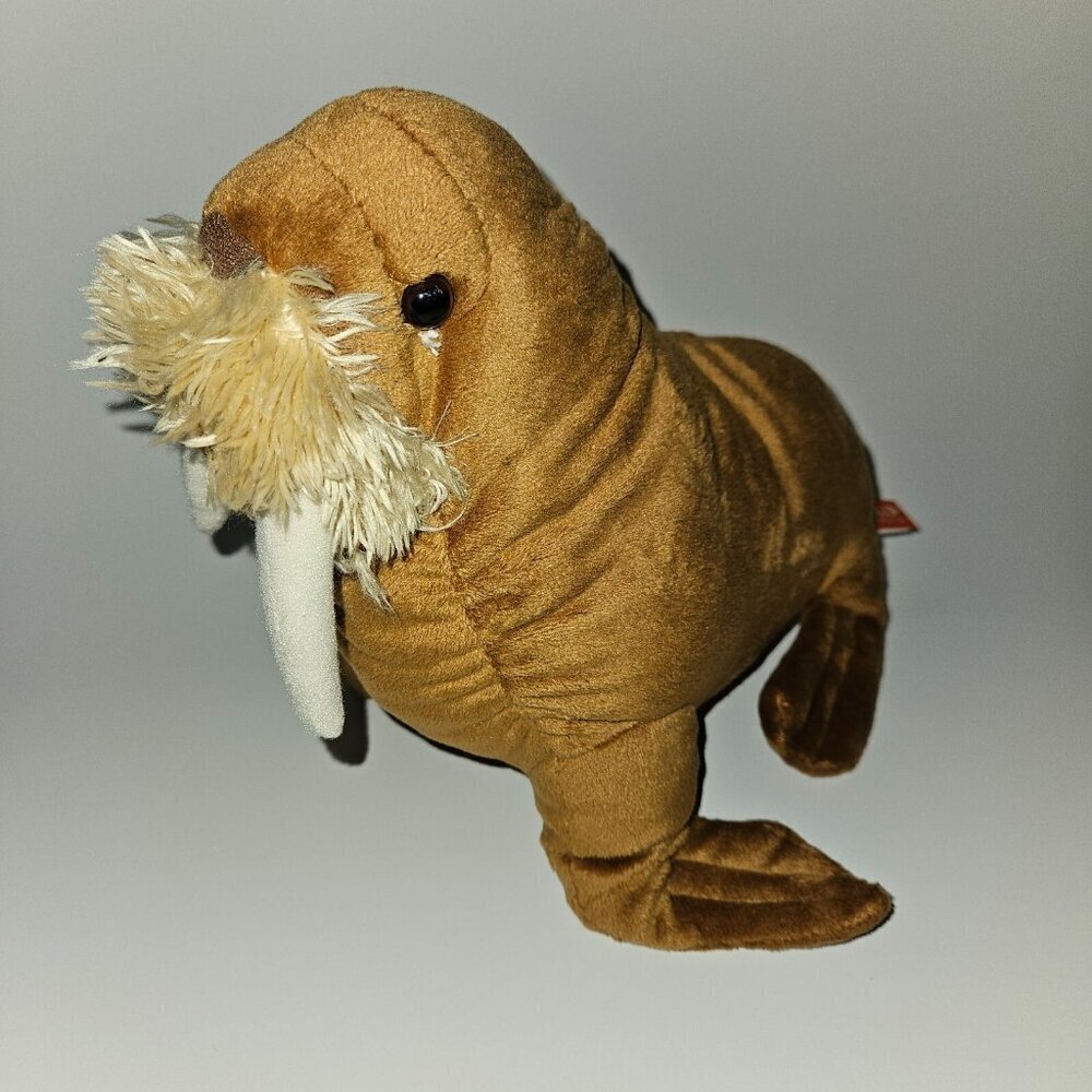 Wild Republic Brown Walrus Plush 9" Tall Realistic Stuffed Animal Toy